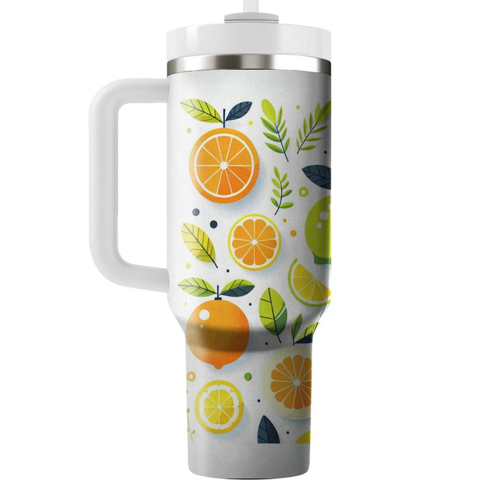 Sunny Day Citrus  Tumblers With Lids