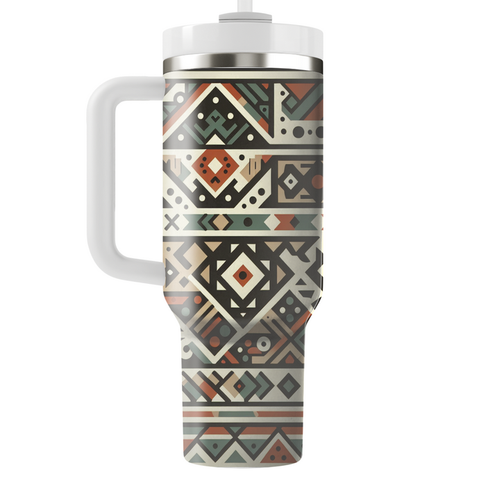 Geometric Tribal Motif  Decorative Tumblers