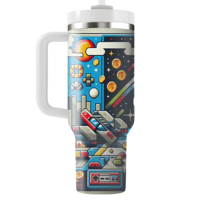 Video Game Retro  Tumbler Cups