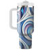 Artistic Spiral Flow  Insulated Tumblers