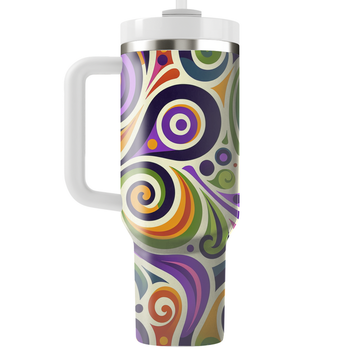 Whimsical Abstract Spirals  Custom Tumblers