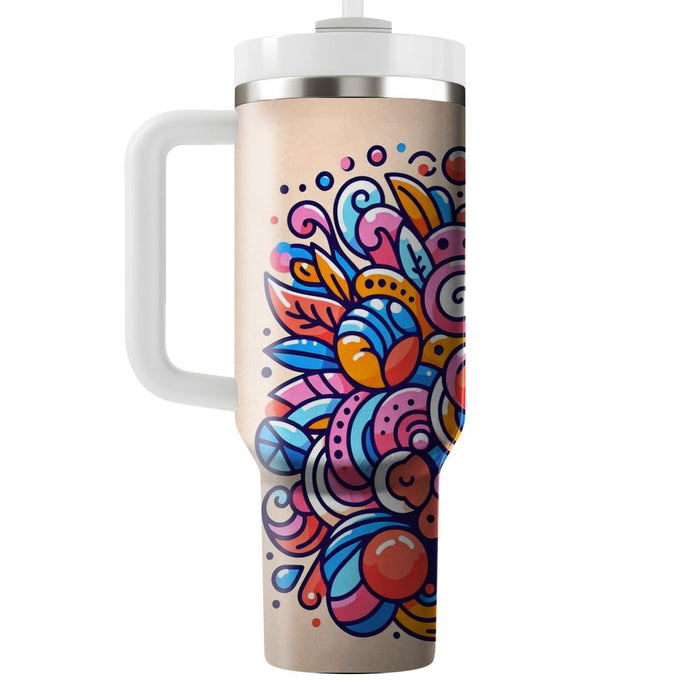 Vivid  Doodles  Personalized Tumblers