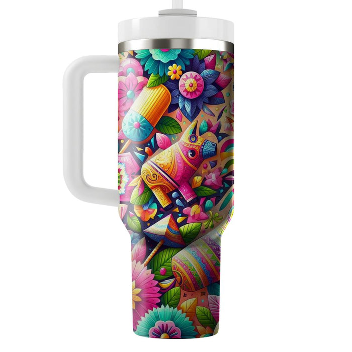 Whimsical Spring Fiesta Travel Tumblers