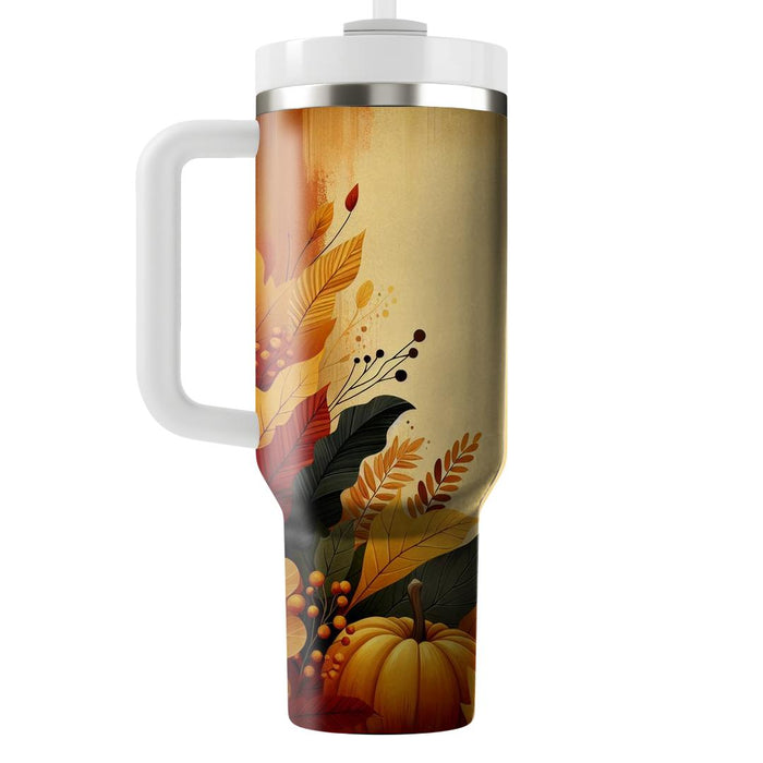 Bountiful Blessings - A Thanksgiving  Tumbler Cups