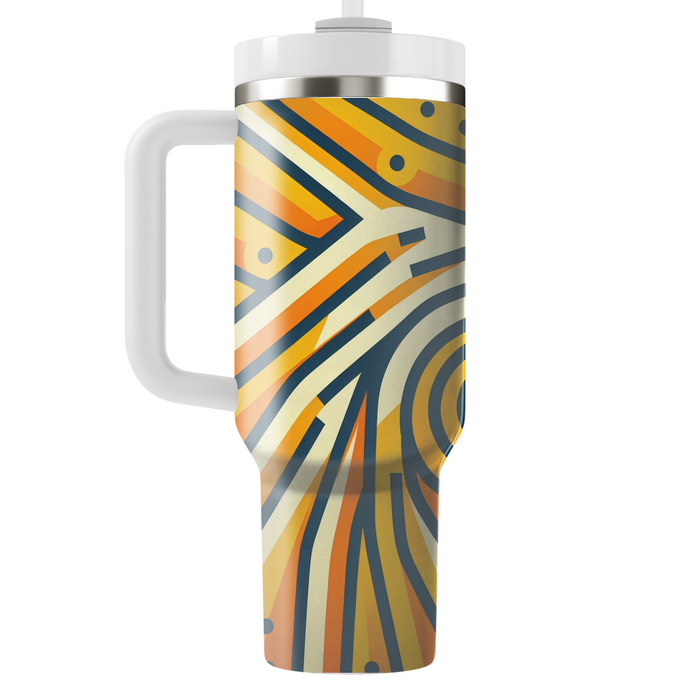 Spiral Sunburst Pattern  Insulated Tumblers