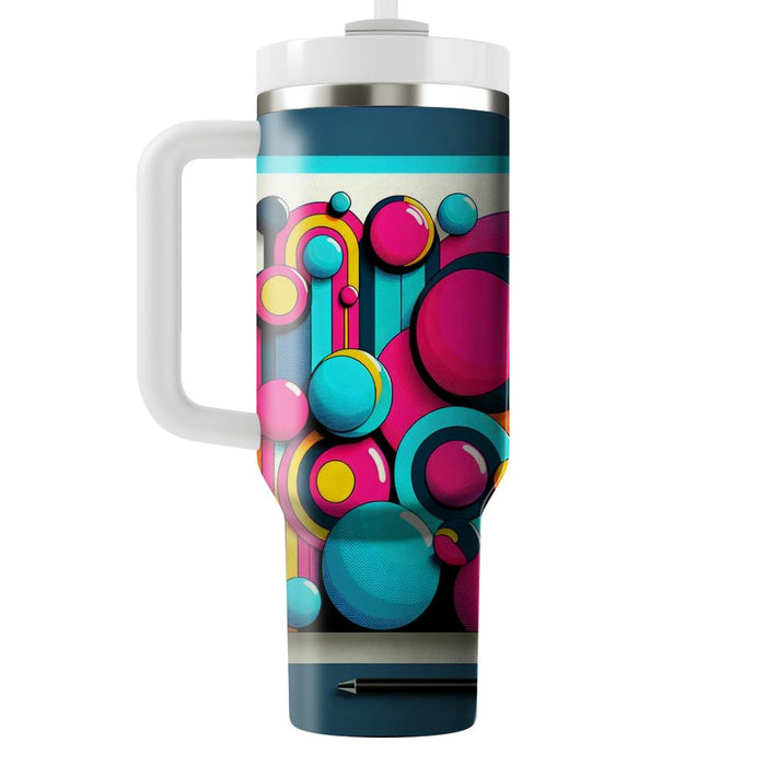 Bright Funky Circles  Decorative Tumblers