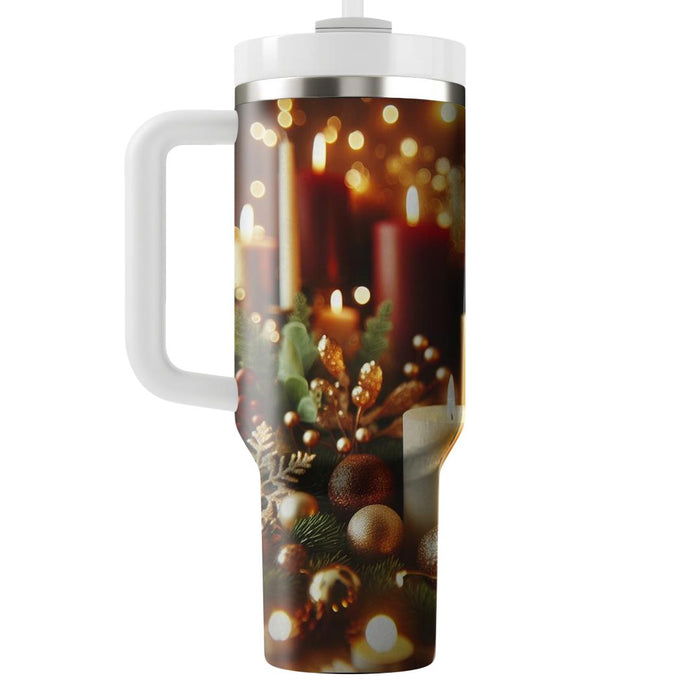 Candlelight Reverie - A Cozy Winter Celebration  Decorative Tumblers