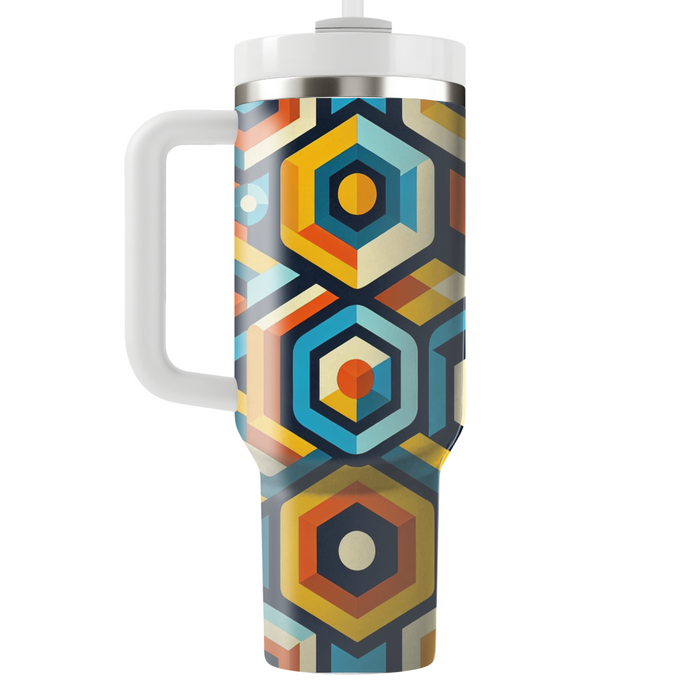 Bold Hexagonal Patterns  Custom Tumblers