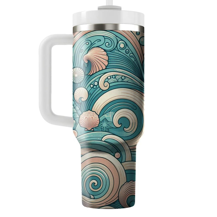 Seventies Ocean Wave  Tumbler Cups