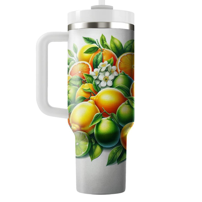 Sunny Citrus Splash  Travel Tumblers