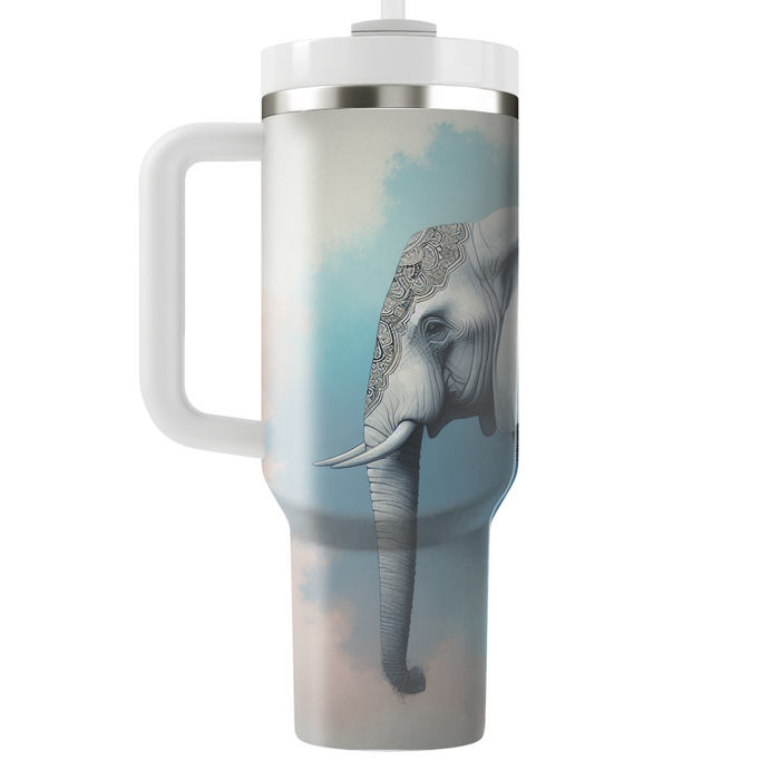 Artistic Elephant Mandala  Tumbler Cups