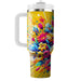 Floral Burst Celebration  Unique Tumblers