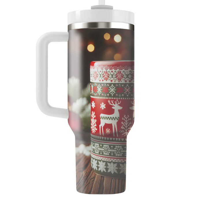 Winter Cozy Sweater  Tumblers With Lids