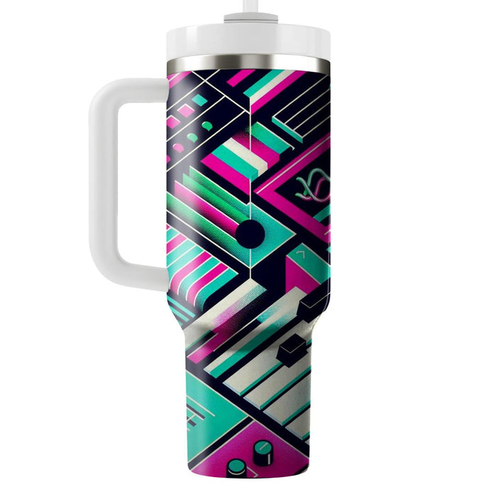 Synth Pop Pattern  Unique Tumblers