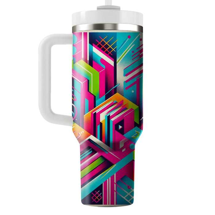 Retro Neon  Unique Tumblers