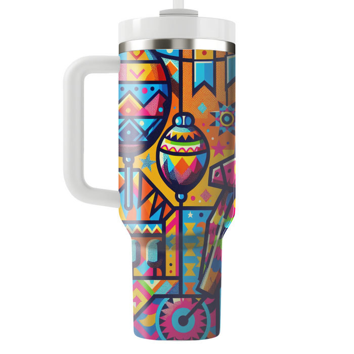 Retro Fiesta Tumblers With Lids