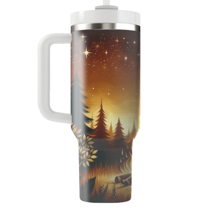 Autumn Campfire Nights  Travel Tumblers