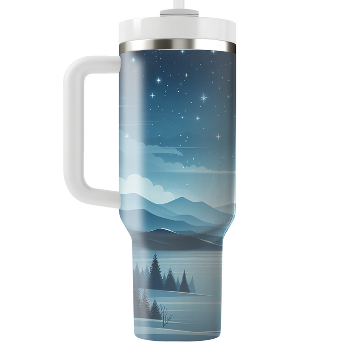 Winter Starlit Sky  Tumbler Cups