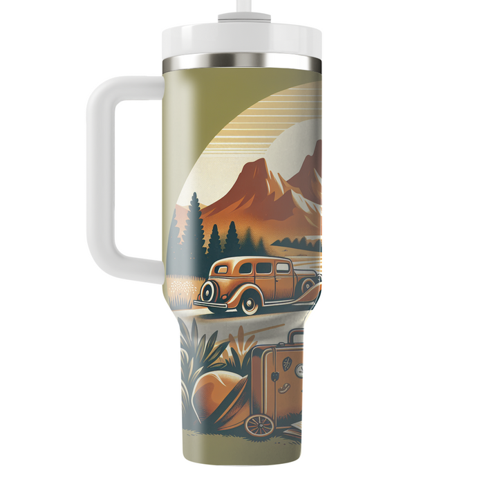 Vintage Road Trip Travel Tumblers