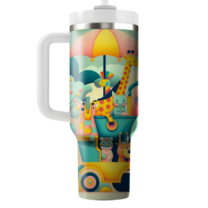 Whimsical Animal Safari  Tumbler Cups