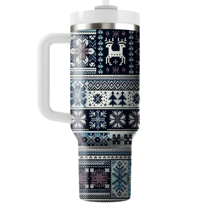 Winter Nordic Knits  Custom Tumblers