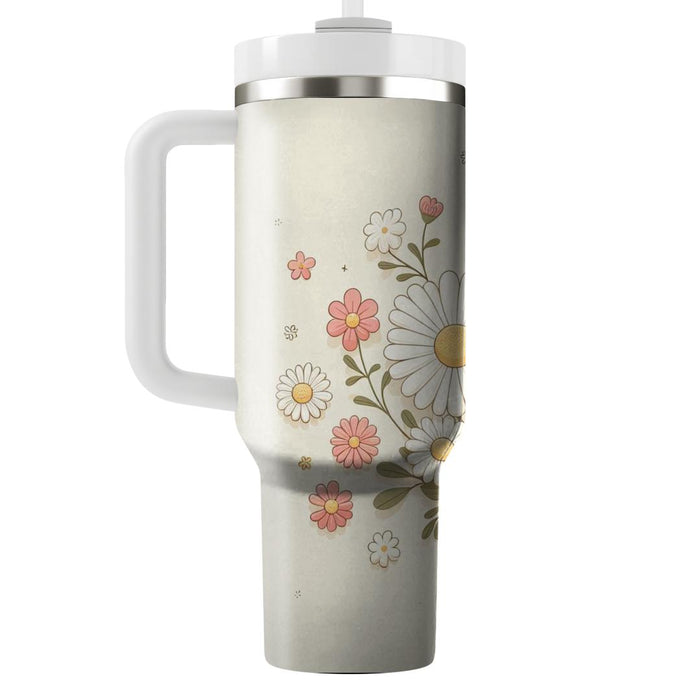 Whimsical Floral Tea Party  Tumbler Cups