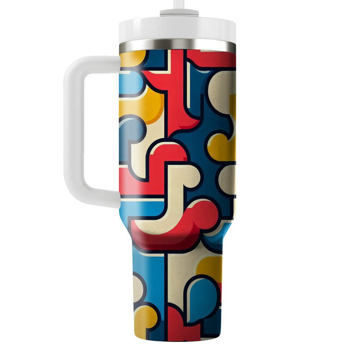 Geometric Puzzle Pieces  Custom Tumblers