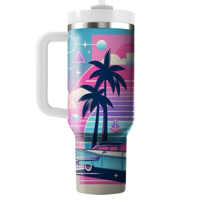 Vaporwave Oasis  Unique Tumblers