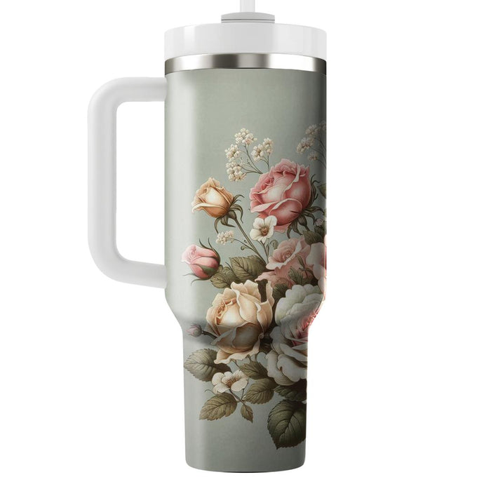 Vintage Rose Garden  Decorative Tumblers