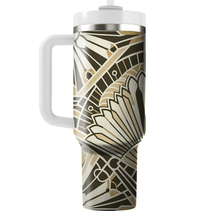 Art Deco Fan Flair  Insulated Tumblers