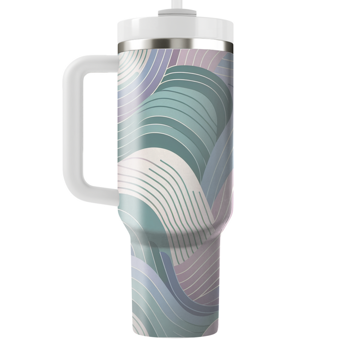 Abstract Geometric Waves Tumbler Cups