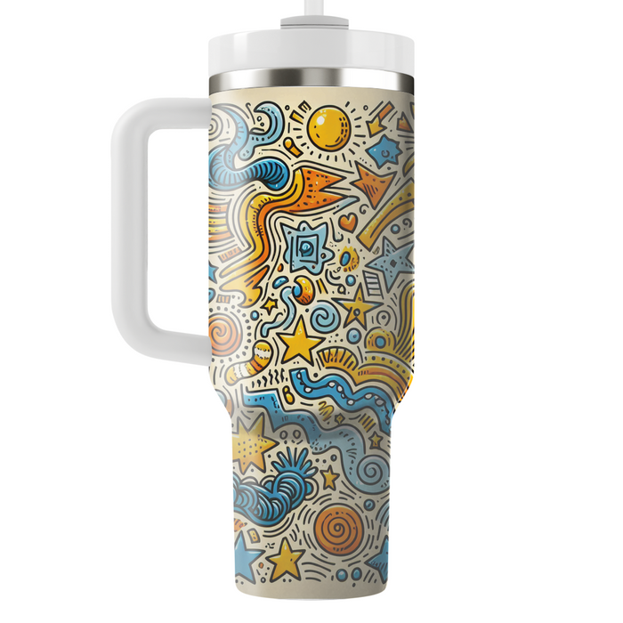 Abstract Doodle  Tumbler Cups