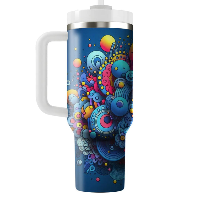 Vibrant Doodles  Personalized Tumblers