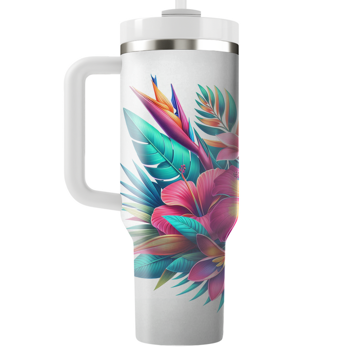 Tropical Paradise Escape  Tumblers With Lids