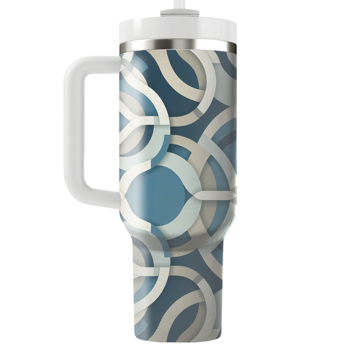 Modern Interlocking Circles Custom Tumblers