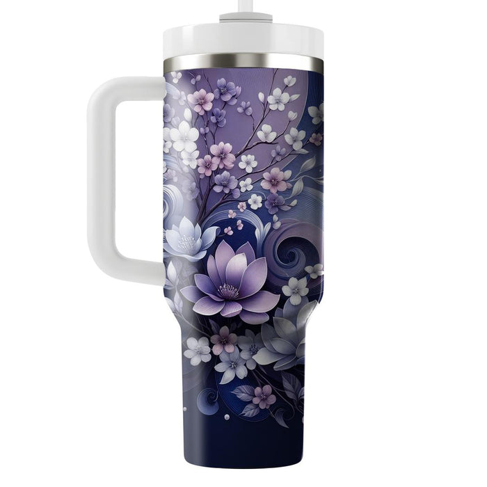 Blossom Twilight Symphony  Unique Tumblers