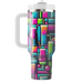 Rad Retro Color Blocks  Custom Tumblers