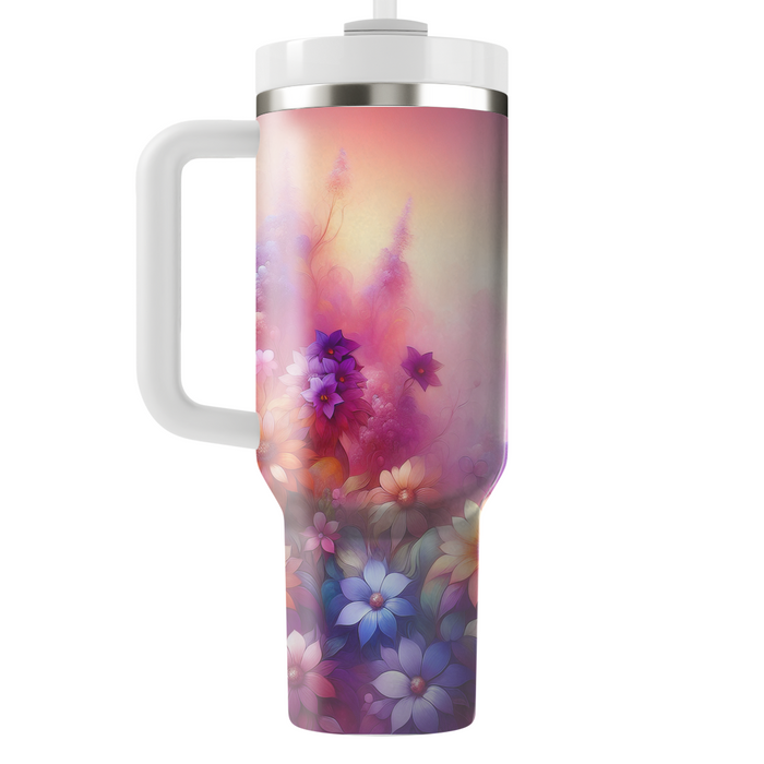 Floral Fantasy Voyage  Travel Tumblers