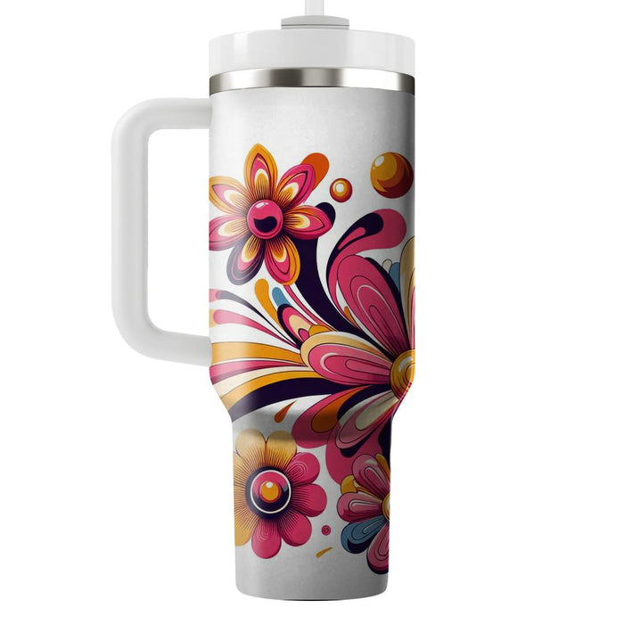 Bright Flower Power  Insulated Tumblers