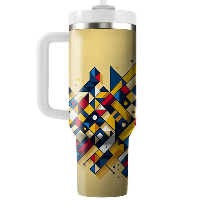 Geometric Mosaic Radiance  Travel Tumblers