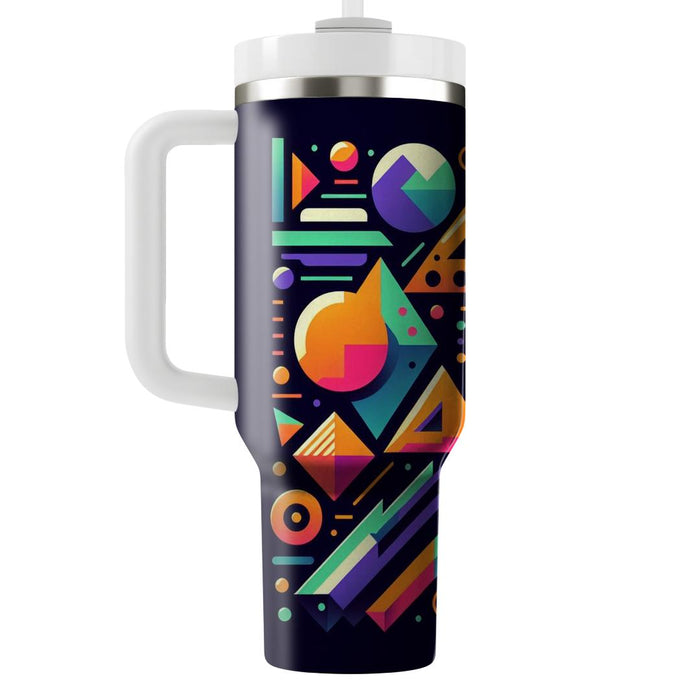 Vibrant Retro Geometry  Tumblers For Gifts