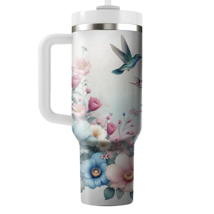 Spring Hummingbird Harmony  Decorative Tumblers