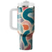 Artful Brush Stroke Pattern  Personalized Tumblers