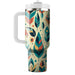 Vibrant Feather  Personalized Tumblers