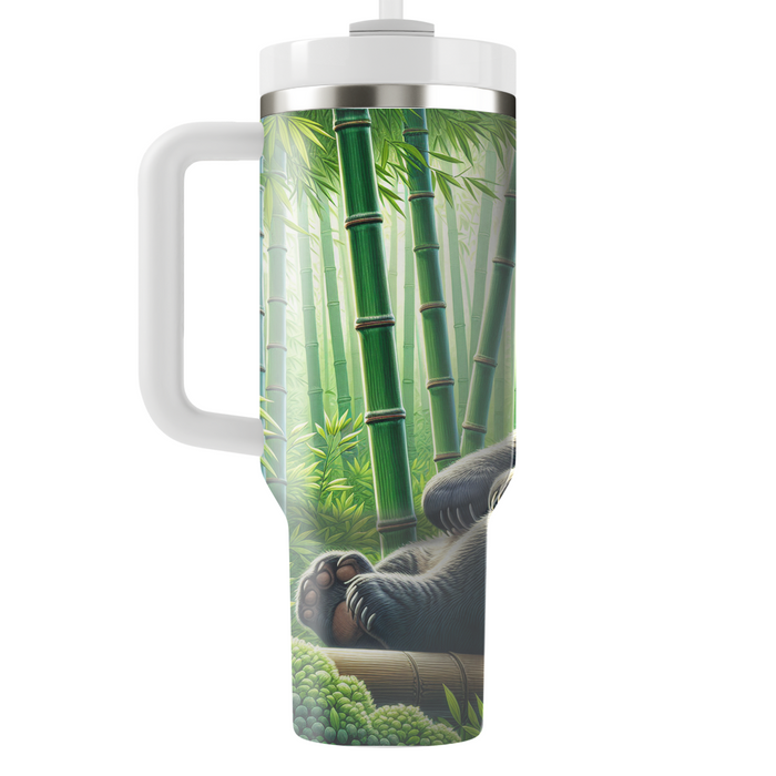 Serene Panda Bamboo  Tumbler Cups