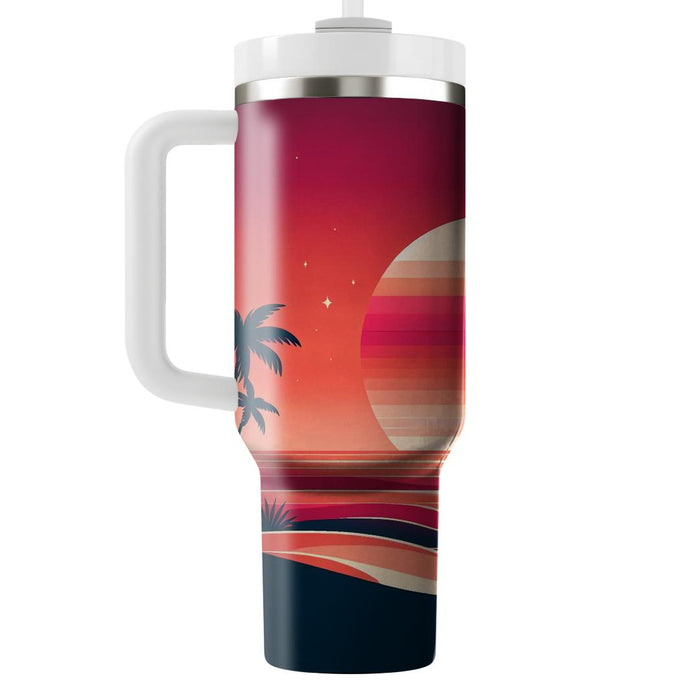 Sunset Silhouette Serenity  Unique Tumblers