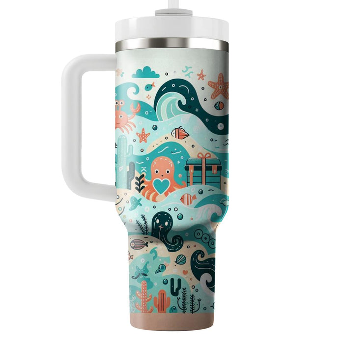 Whimsical Ocean Adventure  Tumbler Cups