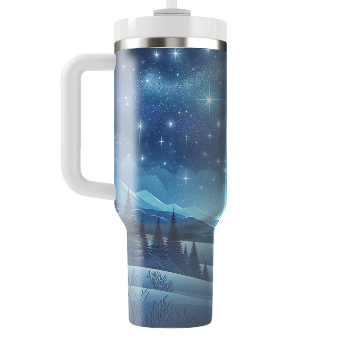 Winter Starlit Night  Tumbler Cups