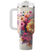 Bright Floral Whirlwind  Travel Tumblers