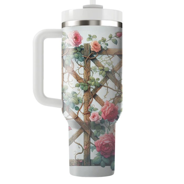 Blooming Garden Trellis  Insulated Tumblers